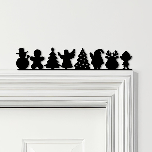 Door Topper Christmas Decor Traditional Characters Various Colours Decor Sign