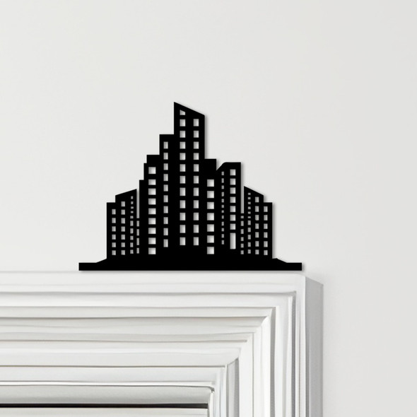Door Topper City Skyscrapers Various Colours Top Of Door Frame Decorative Sign