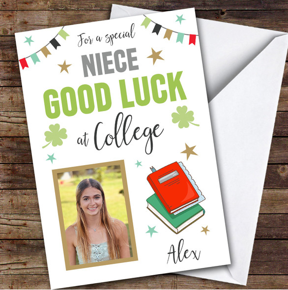 Personalised Off To College Card For Niece Photo Books Hat