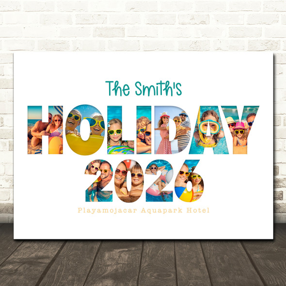 Photo Collage 11-Photo Family Holiday 2026 Gift For Anyone Print Or Canvas