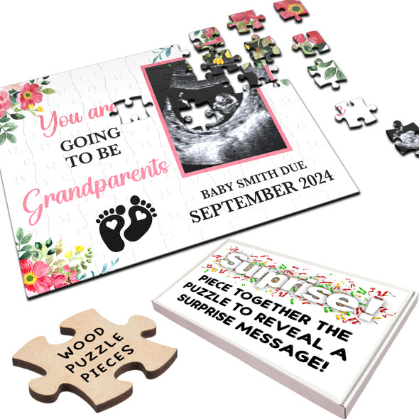 FREE WITH ORDERS OVER £30! - For Grandparents Pregnancy Announcement Gift Scan Photo Custom Jigsaw Puzzle FREE WITH ORDERS OVER £30! - For Grandparents Pregnancy Announcement Gift Scan Photo Custom Jigsaw Puzzle