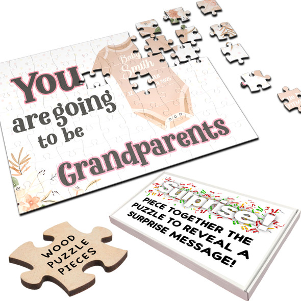 FREE WITH ORDERS OVER £30! - For Grandparents Neutral Pregnancy Announcement Gift Custom Wood Jigsaw Puzzle FREE WITH ORDERS OVER £30! - For Grandparents Neutral Pregnancy Announcement Gift Custom Wood Jigsaw Puzzle