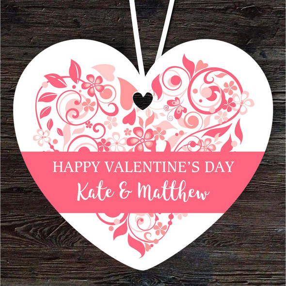 FREE WITH ORDERS OVER £20! - Happy Valentine's Day Gift Heart Personalised Hanging Ornament