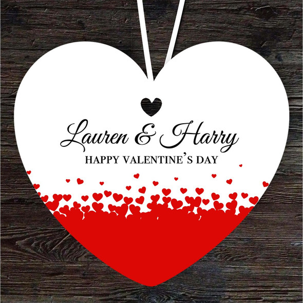 FREE WITH ORDERS OVER £20! - Red Hearts Valentine's Day Gift Heart Personalised Hanging Ornament