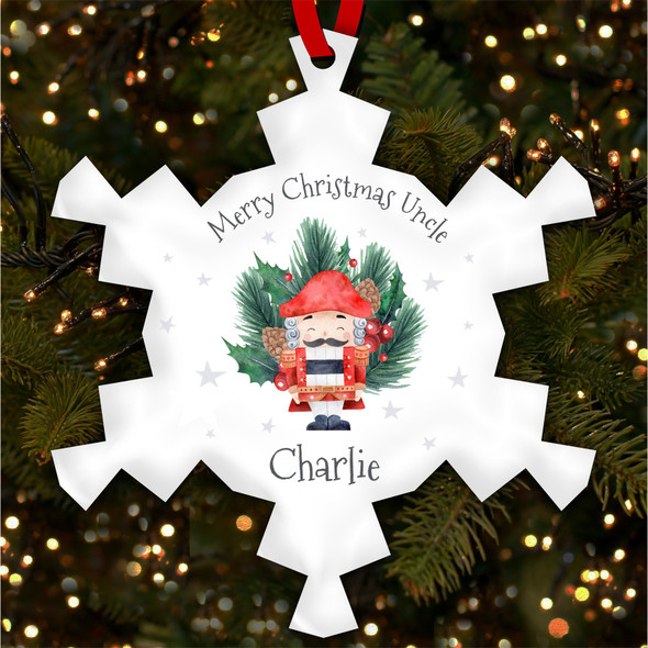 FREE WITH ORDERS OVER £20! - Uncle Classic Nutcracker Personalised Christmas Tree Ornament Decoration