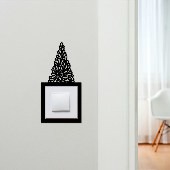 Light Switch Surround Christmas Decor Tree Baubles Decorative Switch Cover Frame