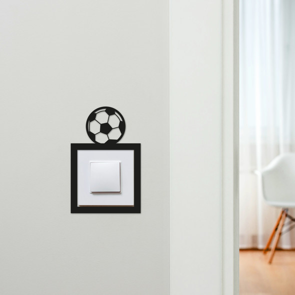 Light Switch Surround Football Soccer Ball Kids Room Decor Switch Cover Frame