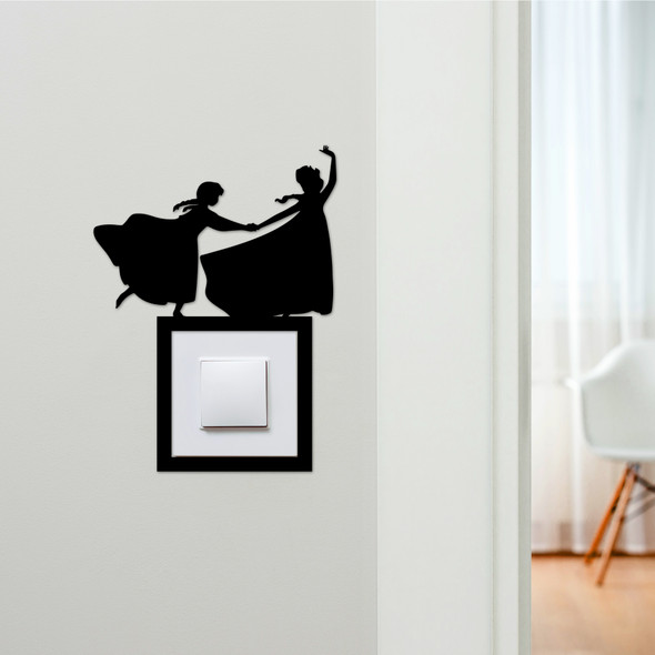 Light Switch Surround Frozen Elsa And Anna Kids Room Decor Switch Cover Frame