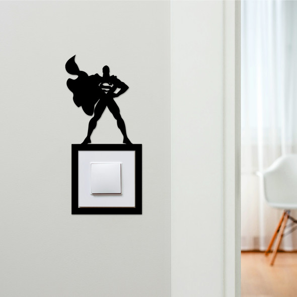 Light Switch Surround Superman Kids Room Decorative Switch Plate Cover Frame