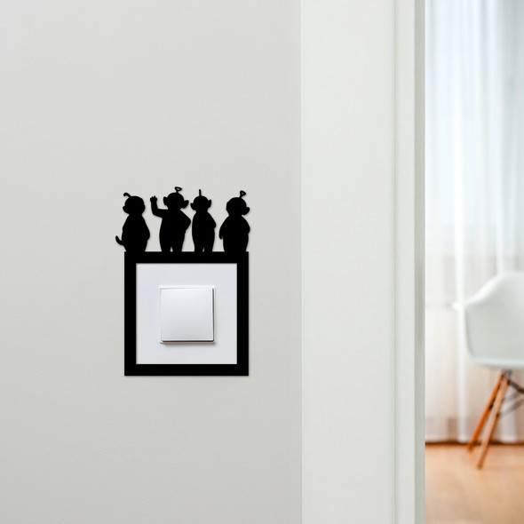 Light Switch Surround Teletubbies Kids Room Decorative Switch Plate Cover Frame