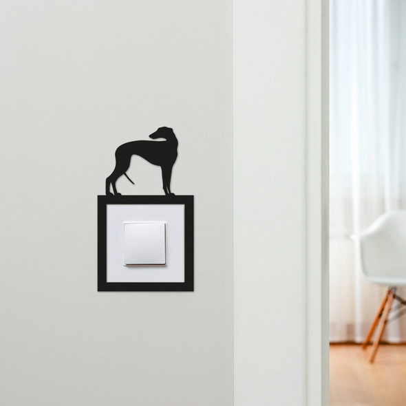Light Switch Surround Greyhound Dog Decorative Switch Plate Cover Frame