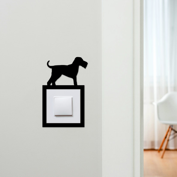 Light Switch Surround Airedale Terrier Dog Decorative Switch Plate Cover Frame