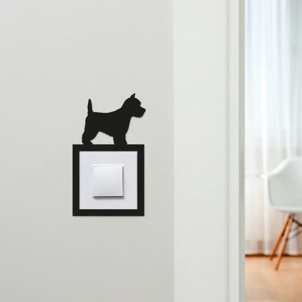 Light Switch Surround West Highland Terrier Dog Decorative Switch Cover Frame