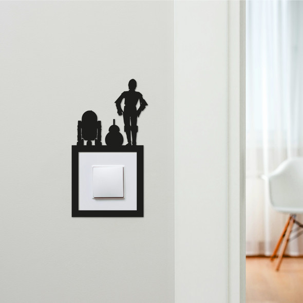 Light Switch Surround Star Wars Droids Decorative Switch Plate Cover Frame