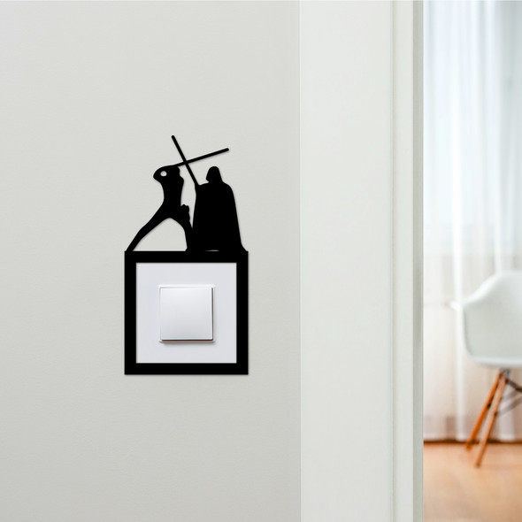 Light Switch Surround Star Wars Fight Decorative Switch Plate Cover Frame