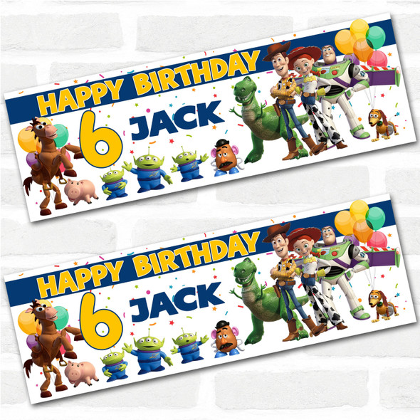 Personalised Party Banner For Kids Birthday Toy Story