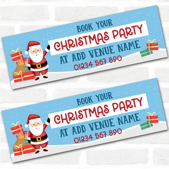 Personalised Party Banner For Christmas Party Book Company Santa Gift