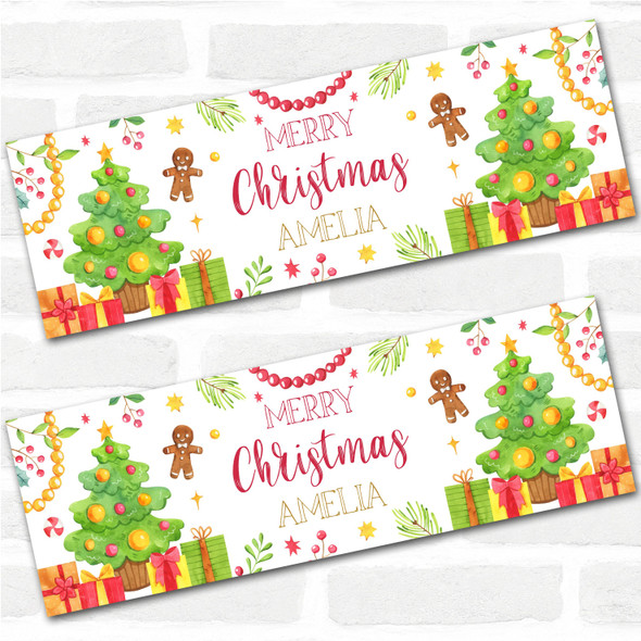 Personalised Party Banner For Christmas Tree Drinks Gingerbread