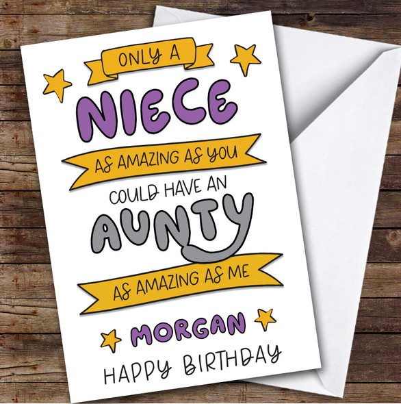 Birthday Card Personalised Niece Amazing