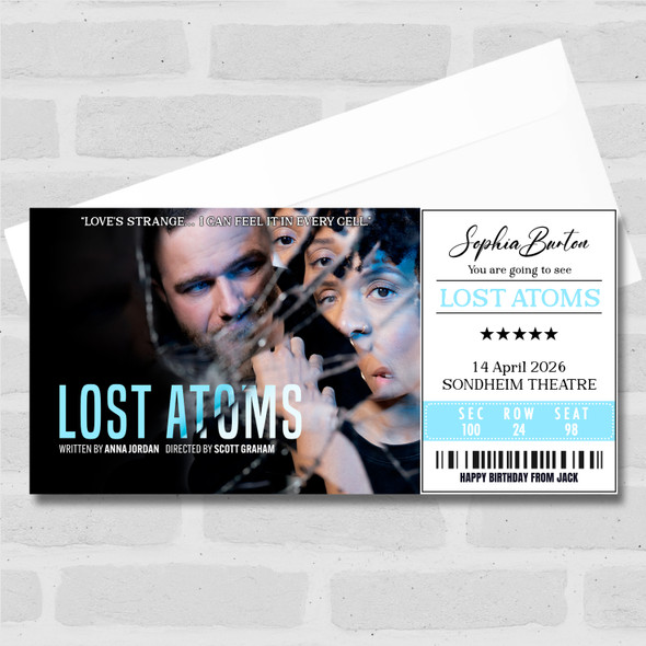 Lost Atoms Personalised Gift Voucher Surprise Theatre Ticket