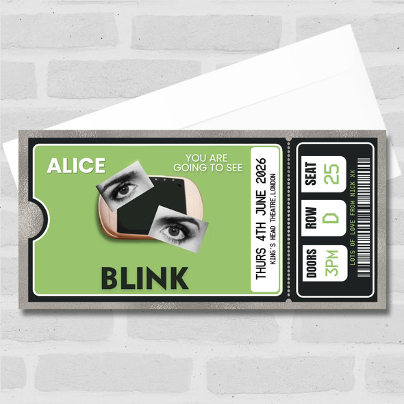 Blink London Show Personalised Gift Voucher Surprise Theatre Ticket