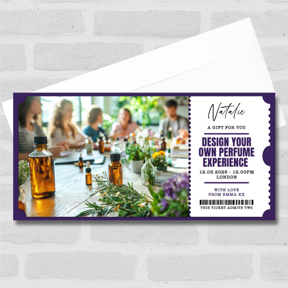 Design Your Own Perfume Experience Personalised Surprise Ticket Gift Voucher