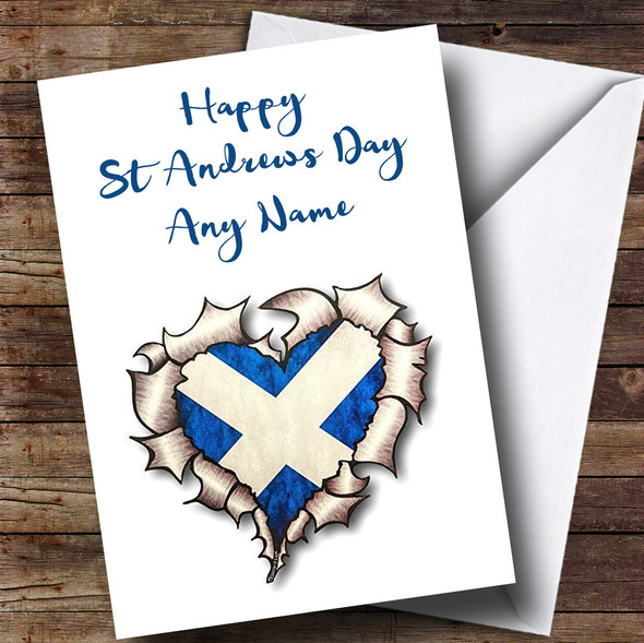 Scottish Heart Personalised St Andrews Day