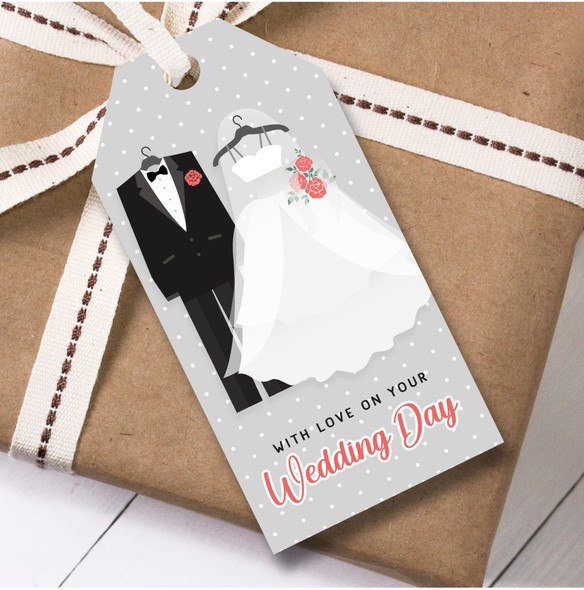 Wedding Day 12 Large Gift Tags Outfits Wedding