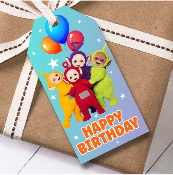 Birthday 12 Large Gift Tags Teletubbies Kids Birthday Children's