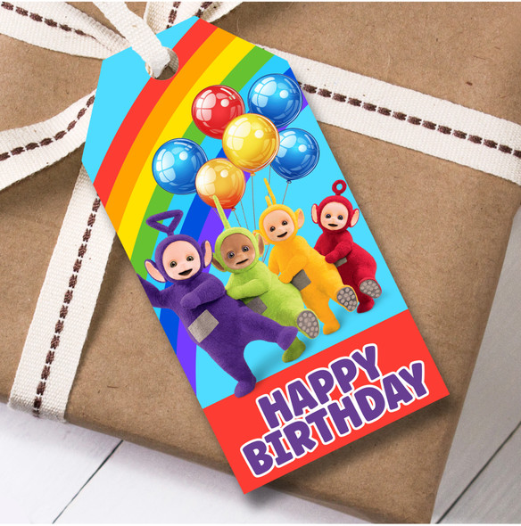 Birthday 12 Large Gift Tags Teletubbies Kids Birthday