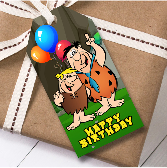 Birthday 12 Large Gift Tags The Flintstones Kids Birthday