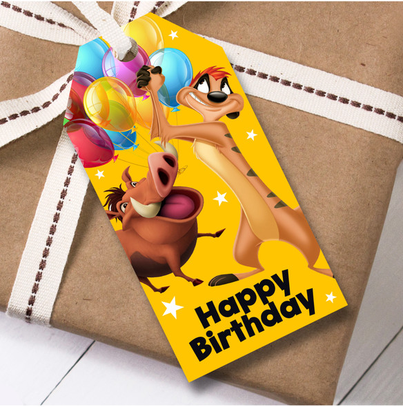 Birthday 12 Large Gift Tags The Lion King Kids Birthday Design 1