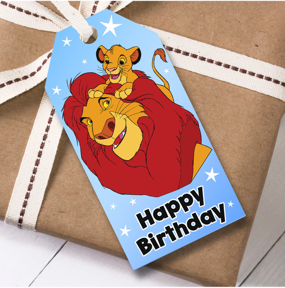Birthday 12 Large Gift Tags The Lion King Kids Birthday Design 4