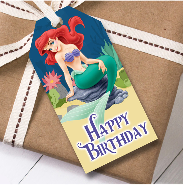Birthday 12 Large Gift Tags The Little Mermaid Kids Birthday