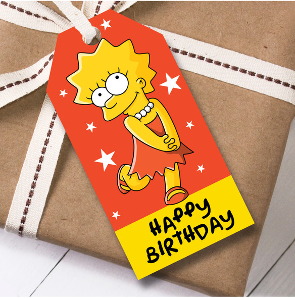 Birthday 12 Large Gift Tags The Simpsons Kids Birthday Design 4