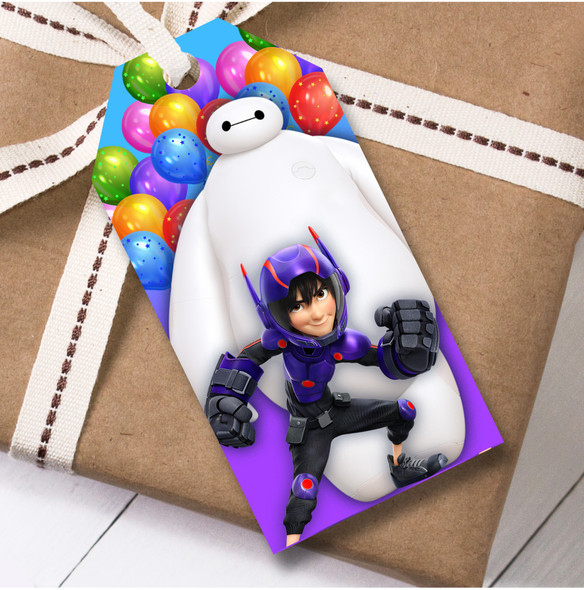Birthday 12 Large Gift Tags Big Hero Kids Birthday Children's