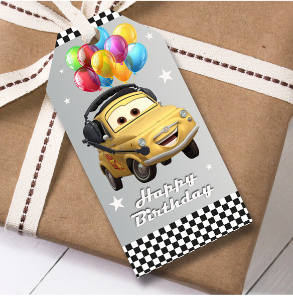 Birthday 12 Large Gift Tags Disney Cars Boys Kids Birthday Design 11