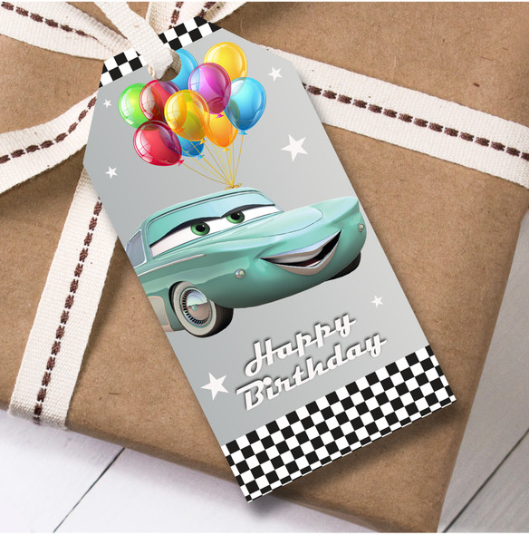 Birthday 12 Large Gift Tags Disney Cars Boys Kids Birthday Design 13