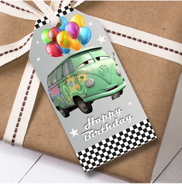 Birthday 12 Large Gift Tags Disney Cars Boys Kids Birthday Design 14