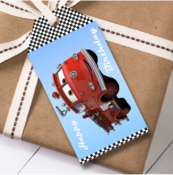 Birthday 12 Large Gift Tags Disney Cars Boys Kids Birthday Design 20
