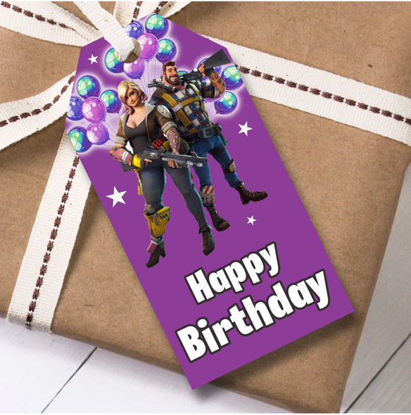 Birthday 12 Large Gift Tags Fortnite Kids Birthday