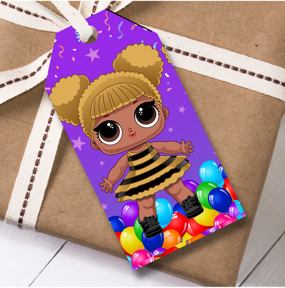 Birthday 12 Large Gift Tags Lol Dolls Girls Kids Birthday Design 3