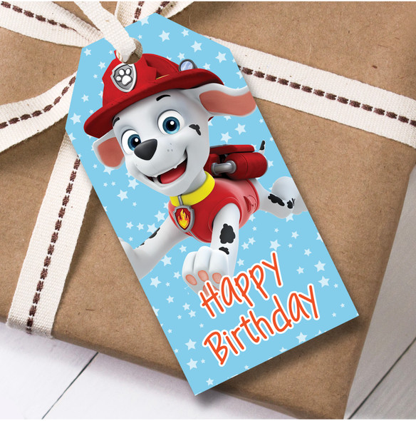Birthday 12 Large Gift Tags Paw Patrol Kids Birthday Design 15