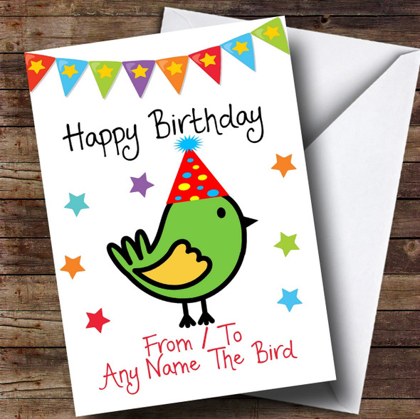 To From Pet Bird Personalised Birthday Card