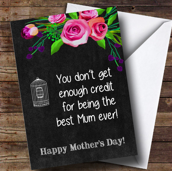Best Mum Ever Personalised Mother's Day Card