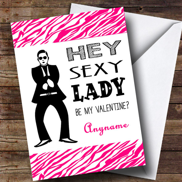Funny Sexy Lady Valentines Personalised Card