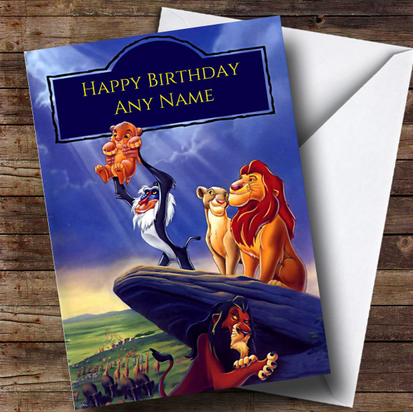 Personalised The Lion King Disney Children's Birthday Card