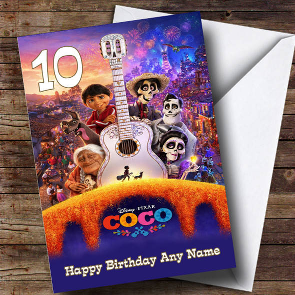 Personalised Coco Disney Children's Birthday Card