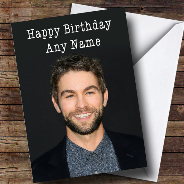 Personalised Chace Crawford Celebrity Birthday Card