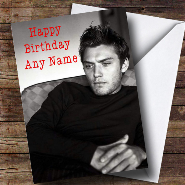 Personalised Jude Law Celebrity Birthday Card